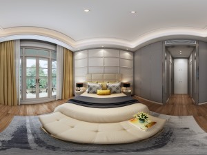 panorama modern style family bedroom space 07 3D Model