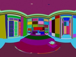 panorama modern style family bedroom space 07 3D Model