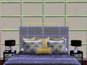 panorama modern style family bedroom space 07 3D Model