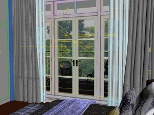 panorama modern style family bedroom space 07 3D Model