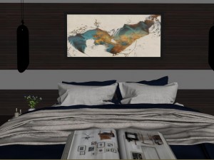 panoramic modern style family bedroom space 08 3D Model