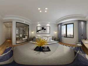 panorama modern style family bedroom space 09 3D Model
