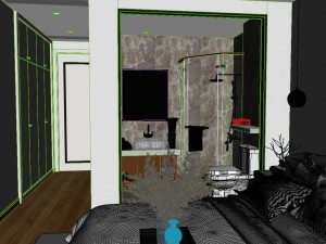 panorama modern style family bedroom space 09 Modelo 3D