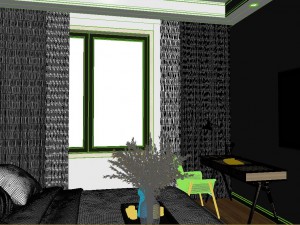 panorama modern style family bedroom space 09 Modelo 3D