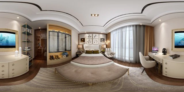 panoramic modern style family bedroom space 10 3D Model .c4d .max .obj .3ds .fbx .stl .blend 