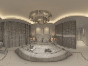panorama modern style family bedroom space 11 3D Модель