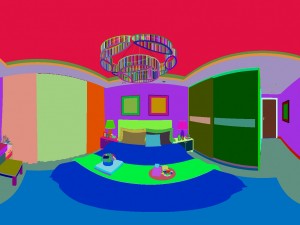 panorama modern style family bedroom space 11 3D Модель