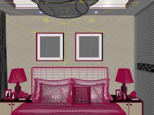panorama modern style family bedroom space 11 3D Модель