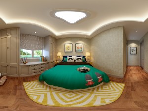 panorama modern style family bedroom space 12 3D 模型