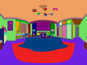 panoramic modern style family living room restaurant 13 3D 模型