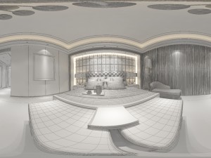 panoramic modern style family bedroom space 14 Modelo 3D