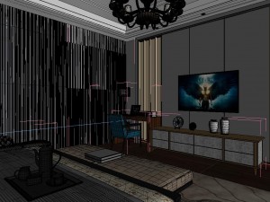 panoramic modern style family bedroom space 14 Modelo 3D
