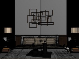 panoramic modern style family bedroom space 15 Modelo 3D