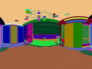panoramic modern style family bedroom space 16 Model 3D