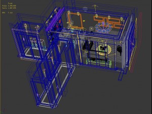 panoramic modern style living room restaurant space 18 Modelo 3D