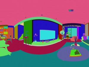 panoramic modern style living room restaurant space 18 Modelo 3D