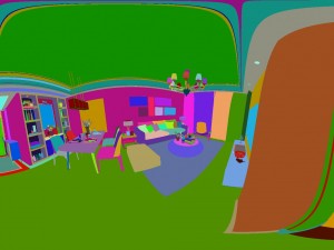 panoramic modern style living room restaurant space 18 Modelo 3D