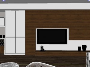 panoramic modern style living room restaurant space 18 Modelo 3D
