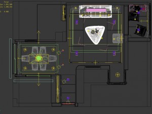 panoramic modern style living room restaurant space 18 Modelo 3D