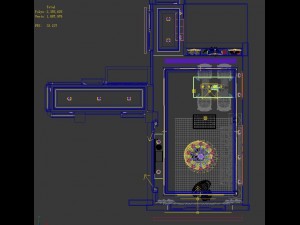 panoramic modern style living room restaurant space 18 Modelo 3D