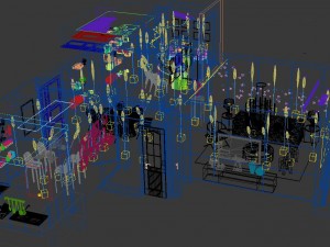 panoramic modern style living room restaurant space 18 Modelo 3D