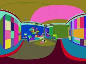 panoramic modern style living room restaurant space 18 Modelo 3D