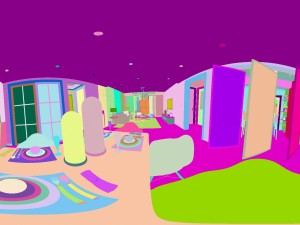 panoramic modern style living room restaurant space 18 Modelo 3D