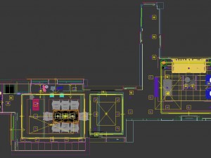 panoramic modern style living room restaurant space 20 3D 모델