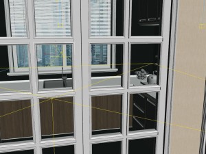 panoramic modern style living room restaurant space 20 3D 모델