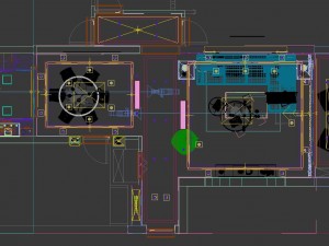 panoramic modern style living room restaurant space 21 3D Модель