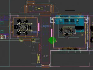 panoramic modern style living room restaurant space 21 3D Model
