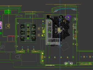 panoramic modern style living room restaurant space 23 Modello 3D