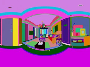 panoramic modern style family living room restaurant 26 3D Model