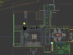 panoramic modern style living room restaurant space 33 3D Model