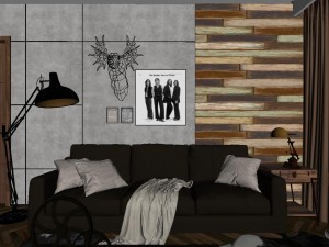 panoramic modern style family living room restaurant 35 Modello 3D