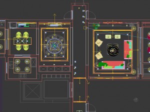 panoramic modern style living room restaurant space 38 Modelo 3D