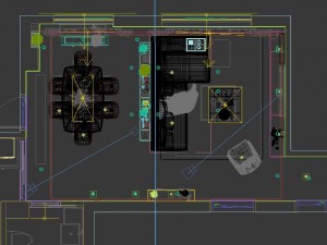 panoramic modern style living room restaurant space 39 3D Модель