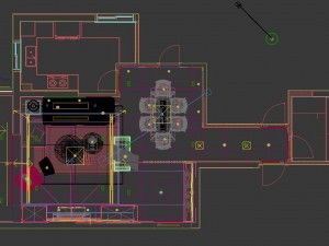 panoramic modern style living room restaurant space 40 3D Model