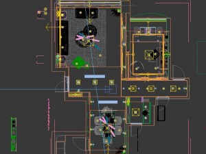 panoramic modern style living room restaurant space 43 Modello 3D