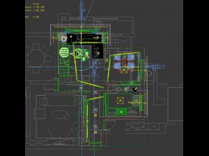 panoramic modern style living room restaurant space 44 Modelo 3D
