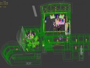 panoramic modern style living room restaurant space 48 Modello 3D