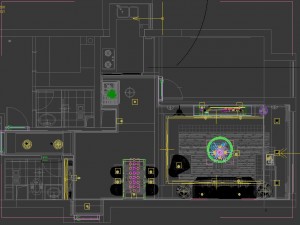panoramic modern style living room restaurant space 49 Modèle 3D