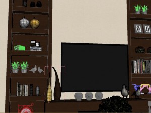 panoramic modern style living room restaurant space 52 3Dモデル