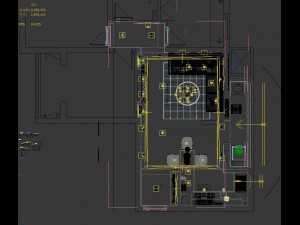 panoramic modern style living room restaurant space 52 3Dモデル