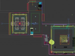 panoramic modern style living room restaurant space 53 3D Model