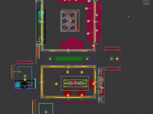 panoramic modern style living room restaurant space 57 3D 모델