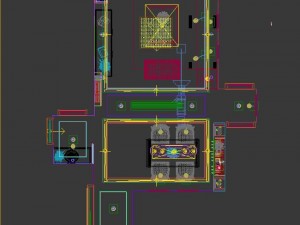 panoramic modern style living room restaurant space 58 3Dモデル