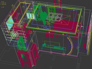 panoramic modern style living room restaurant space 61 Modello 3D
