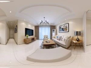 soggiorno panoramico in stile moderno spazio ristorante 62 Modello 3D