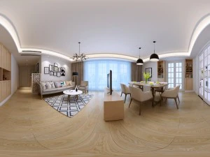 नयनाभिराम आधुनिक शैली का लिविंग रूम रेस्तरां स्थान 64 3D मॉडल